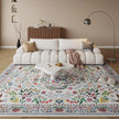 Floral Machine Washable Rug - handmade