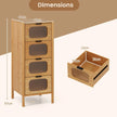 Bamboo Storage Cabinet - handmade