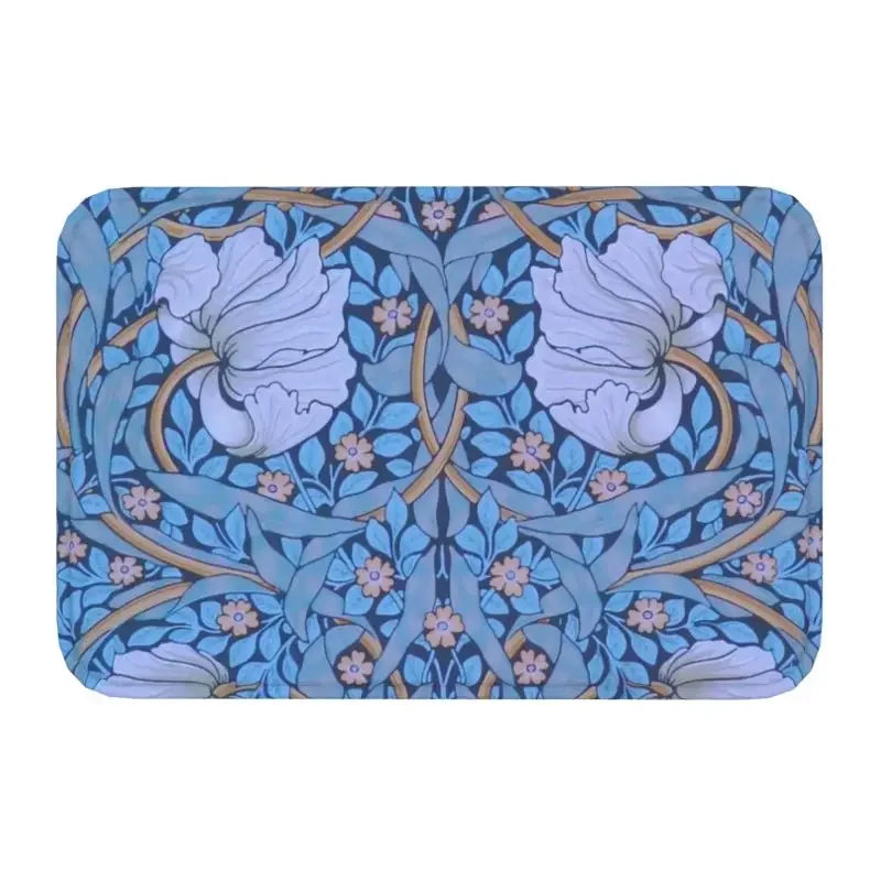 William Morris Floral Doormat - handmade
