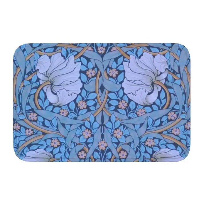 William Morris Floral Doormat - handmade