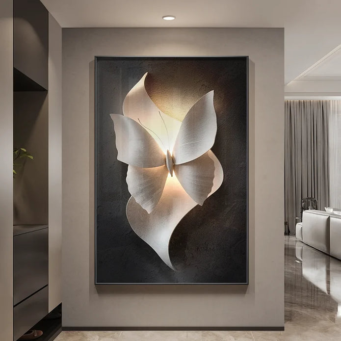 Butterfly LED Wall Mural Lamp - handmade