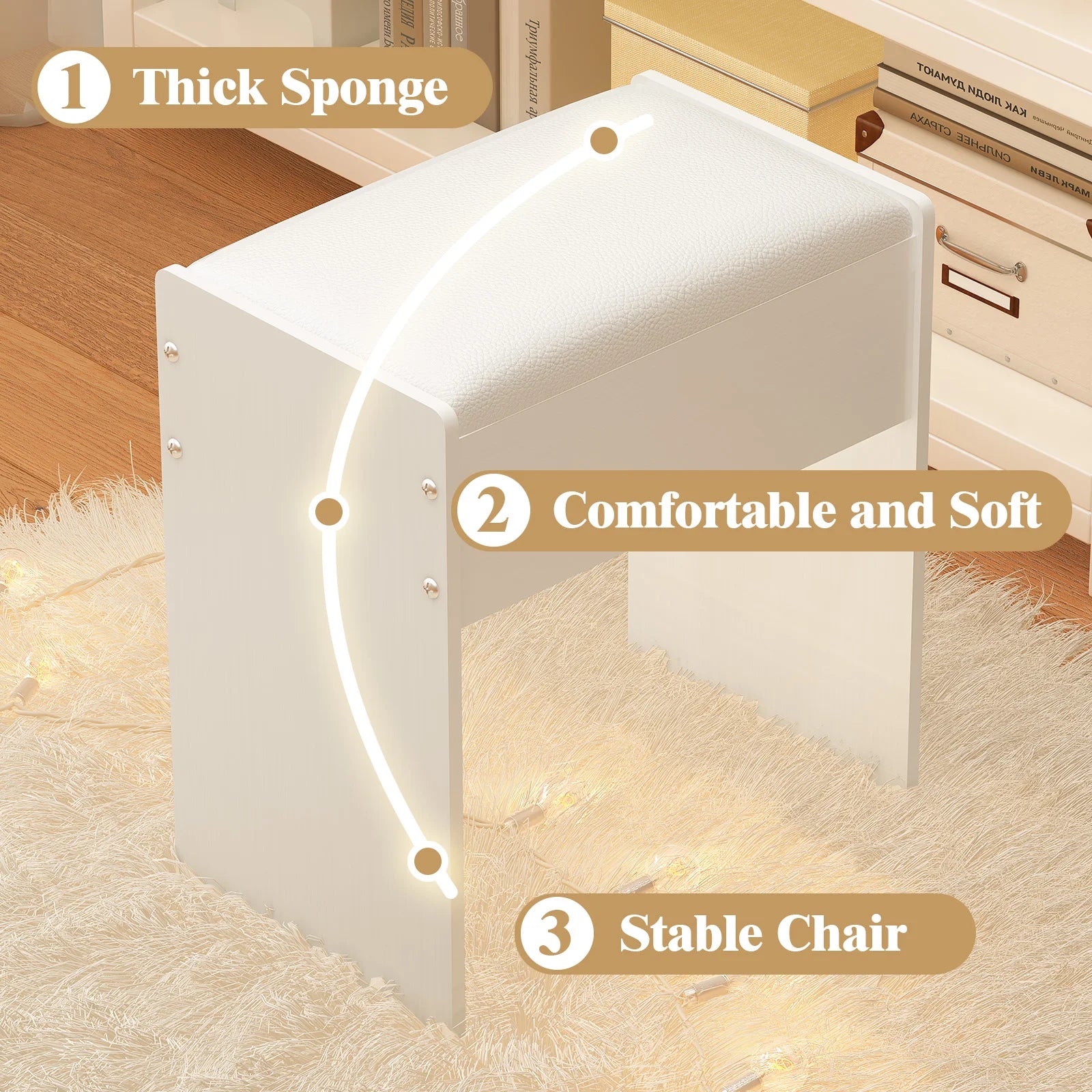 Small dressing chair - handmade