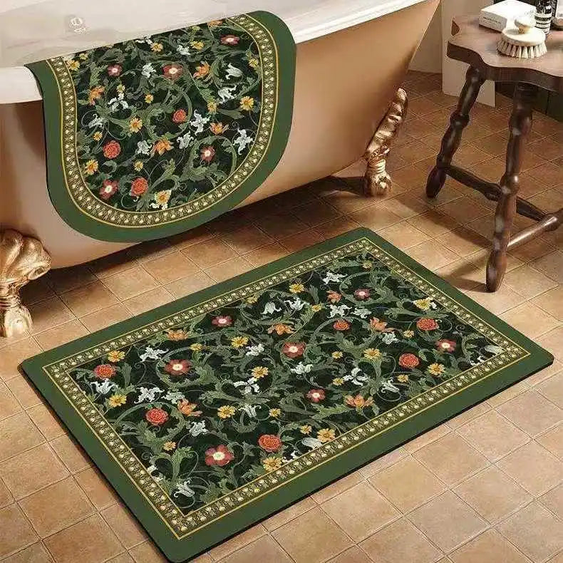 Diatom Bathroom Floor Mat - handmade