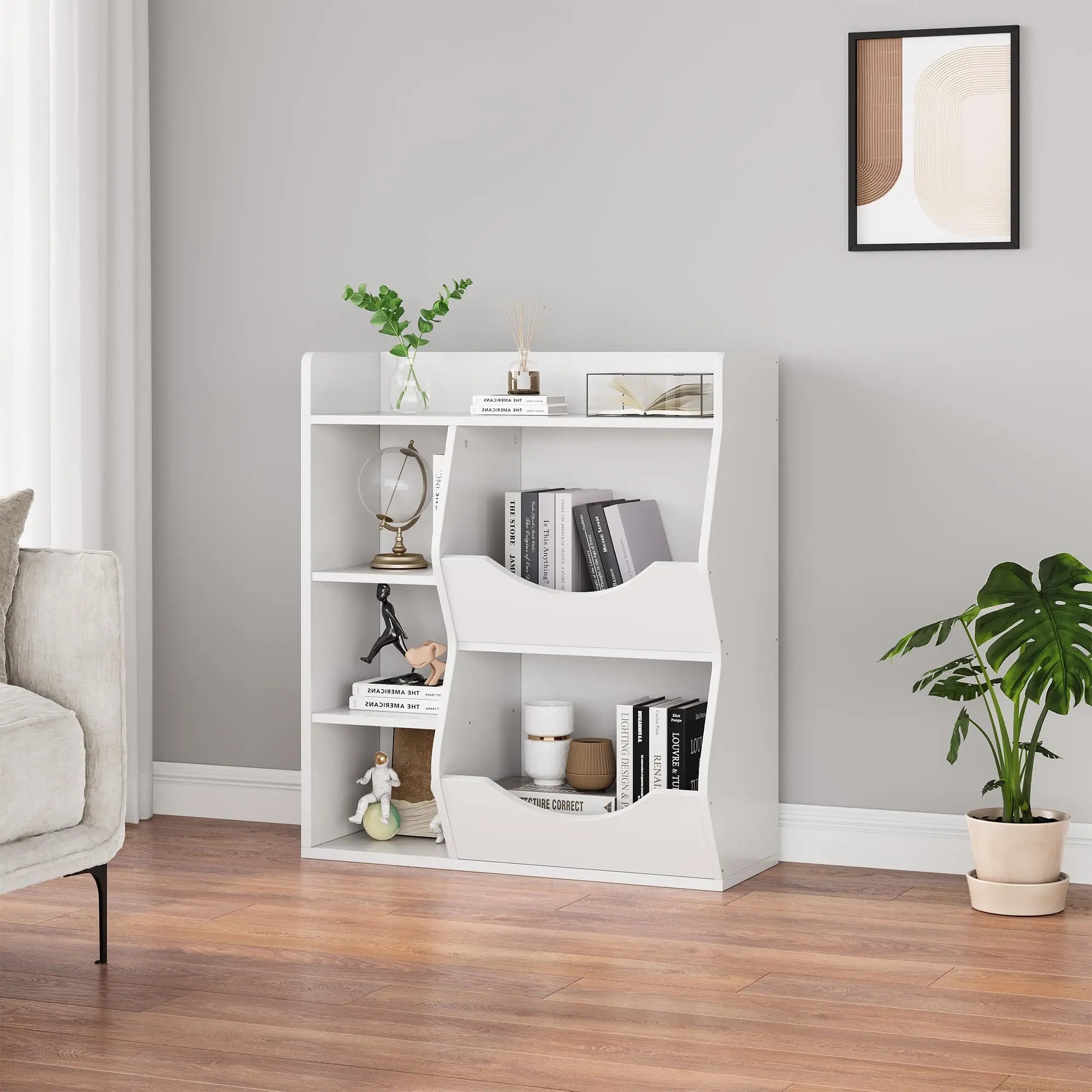 Kids Bookshelf Cabinet - handmade