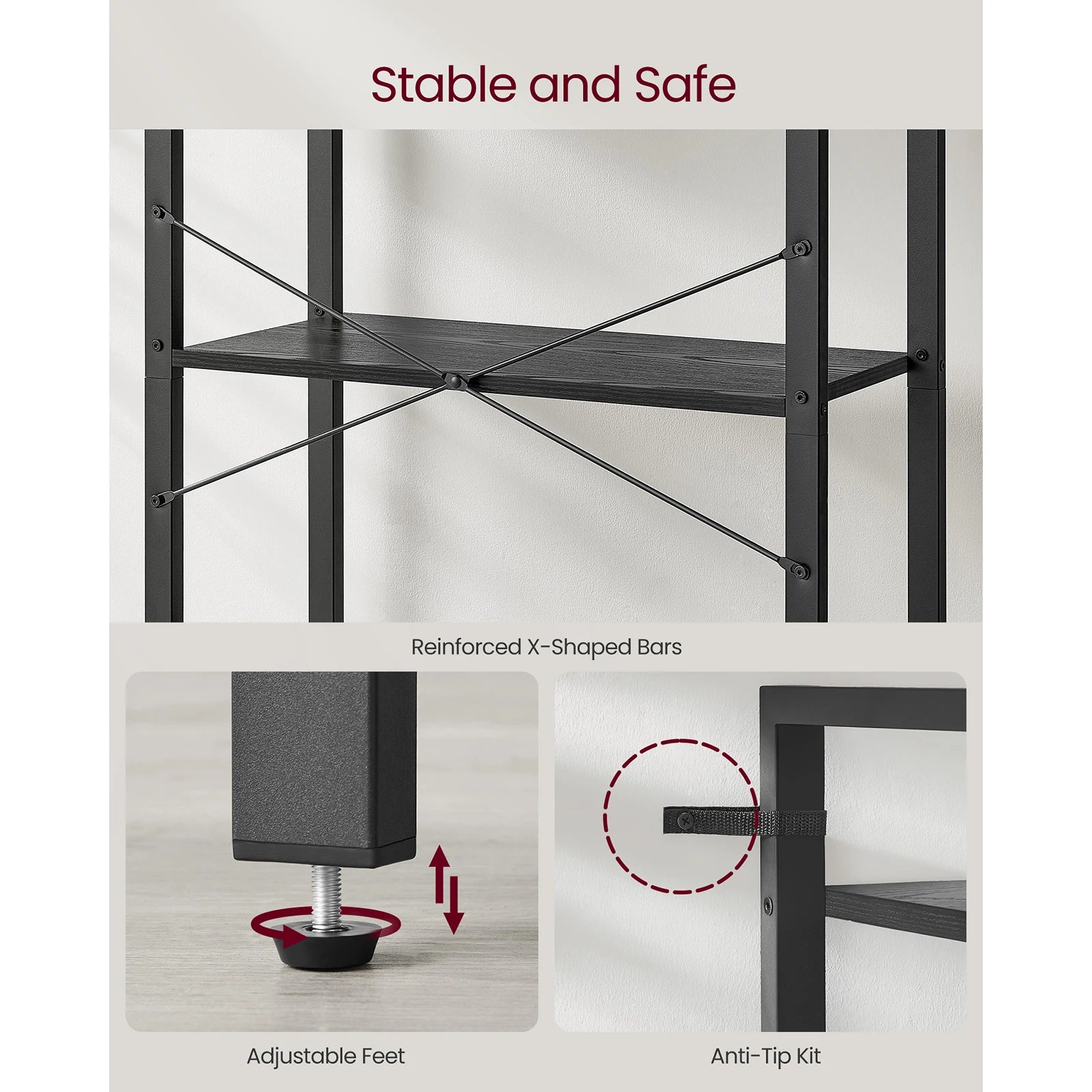 VASAGLE 5-Tier Bookcase - handmade