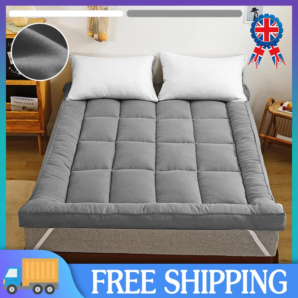 Bed Mattress Foldable Soft Student Dormitory Roll Up Floor Tatami Mat Extra Thick Bed Mattress 3D fiber Bed Topper Feather Down - handmade