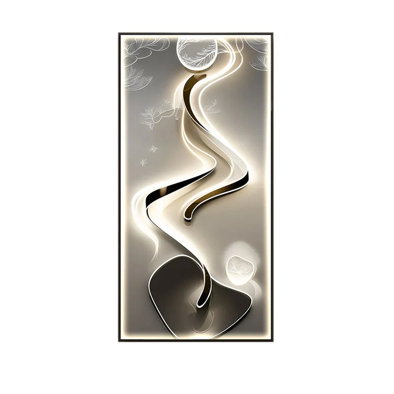 Crystal Painting LED Wall Lamp - handmade