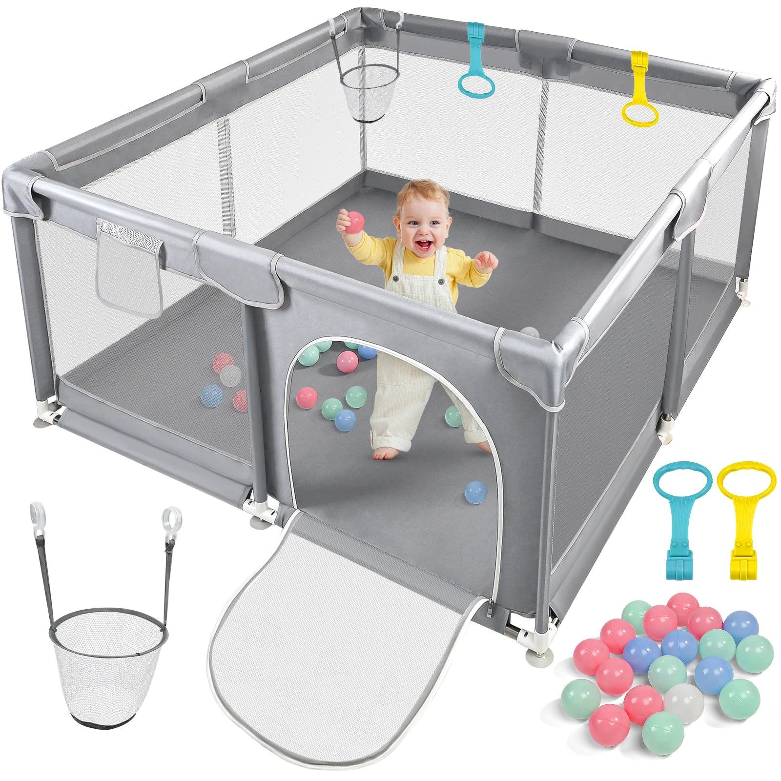 Safe Indoor & Outdoor Play Yard - handmade