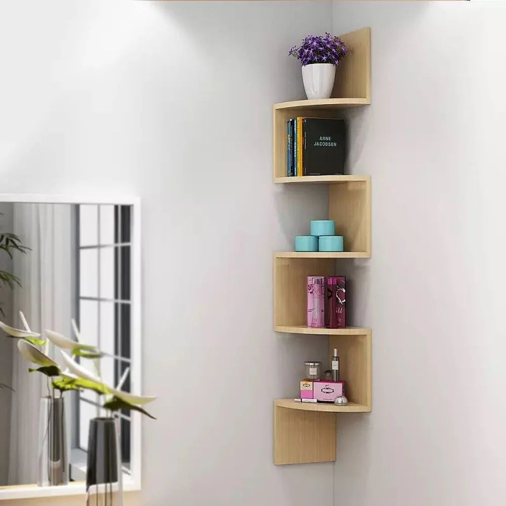 Wooden Corner Shelf - handmade