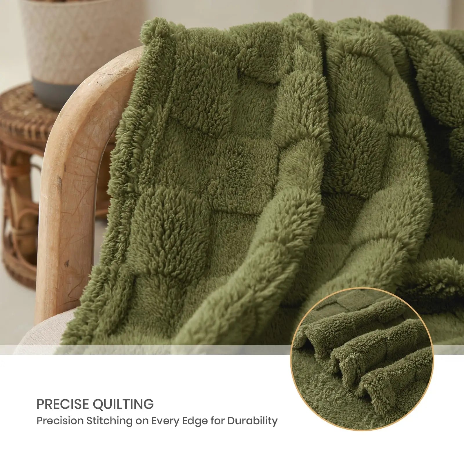 Cosy Fleece Sofa Throw Blanket - handmade