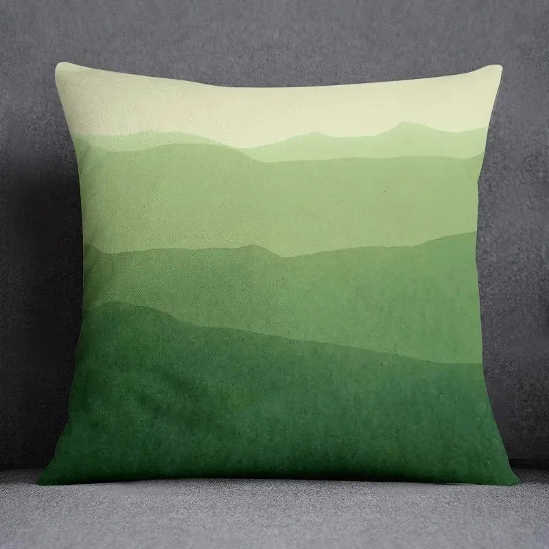 Leaf Pattern Cushion Cover - handmade