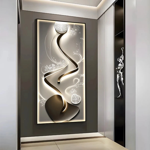 Crystal Painting LED Wall Lamp - handmade