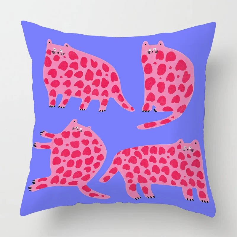 Animal Print Cushion Cover - handmade
