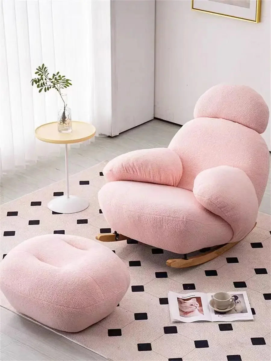 Nordic Single Rocking Chair - handmade