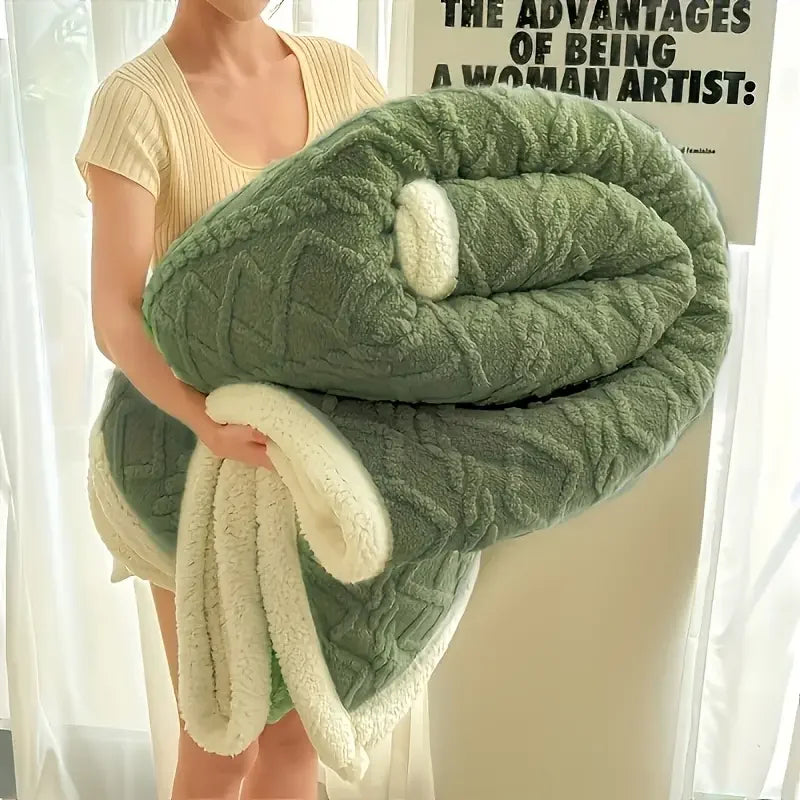 Sherpa Weighted Blanket - handmade