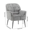Modern classic upholstered lounge chair living room bedroom single sofa dressing chair - handmade