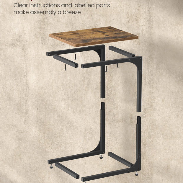 VASAGLE C-Shaped Side Table - handmade