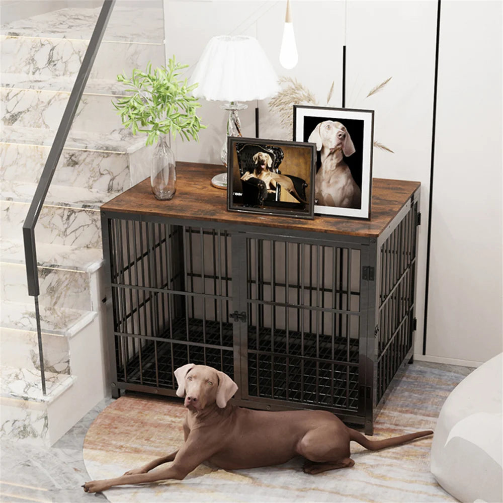 Wooden Dog Crate - handmade