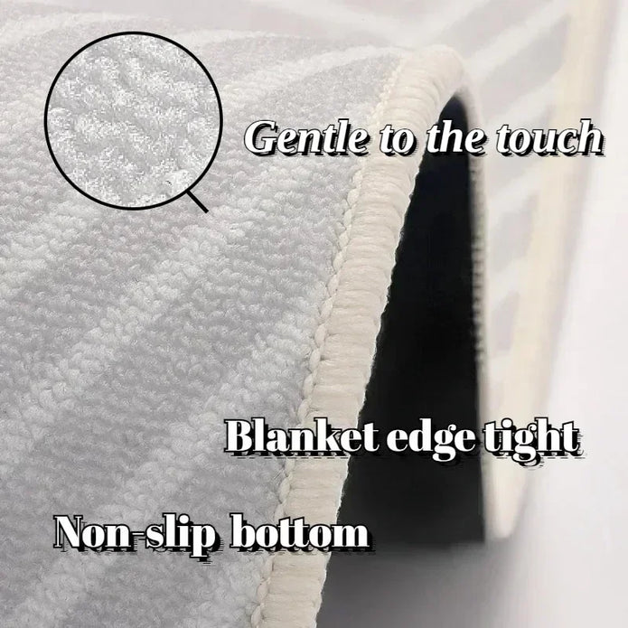 Abstract Art Living Room Rug - handmade