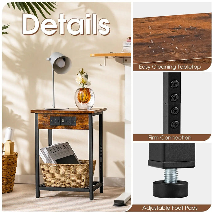 Set of 2 Nightstands - handmade