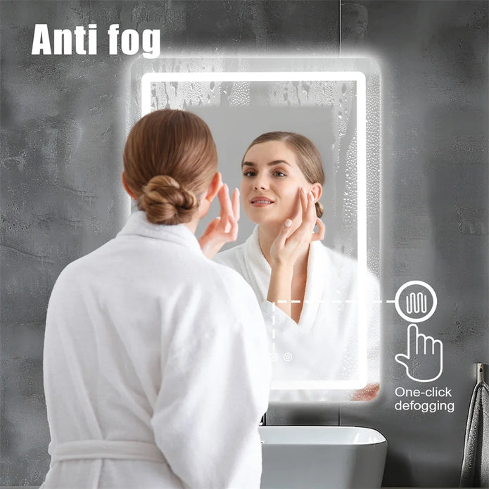 LED Bathroom Wall Mirror - handmade