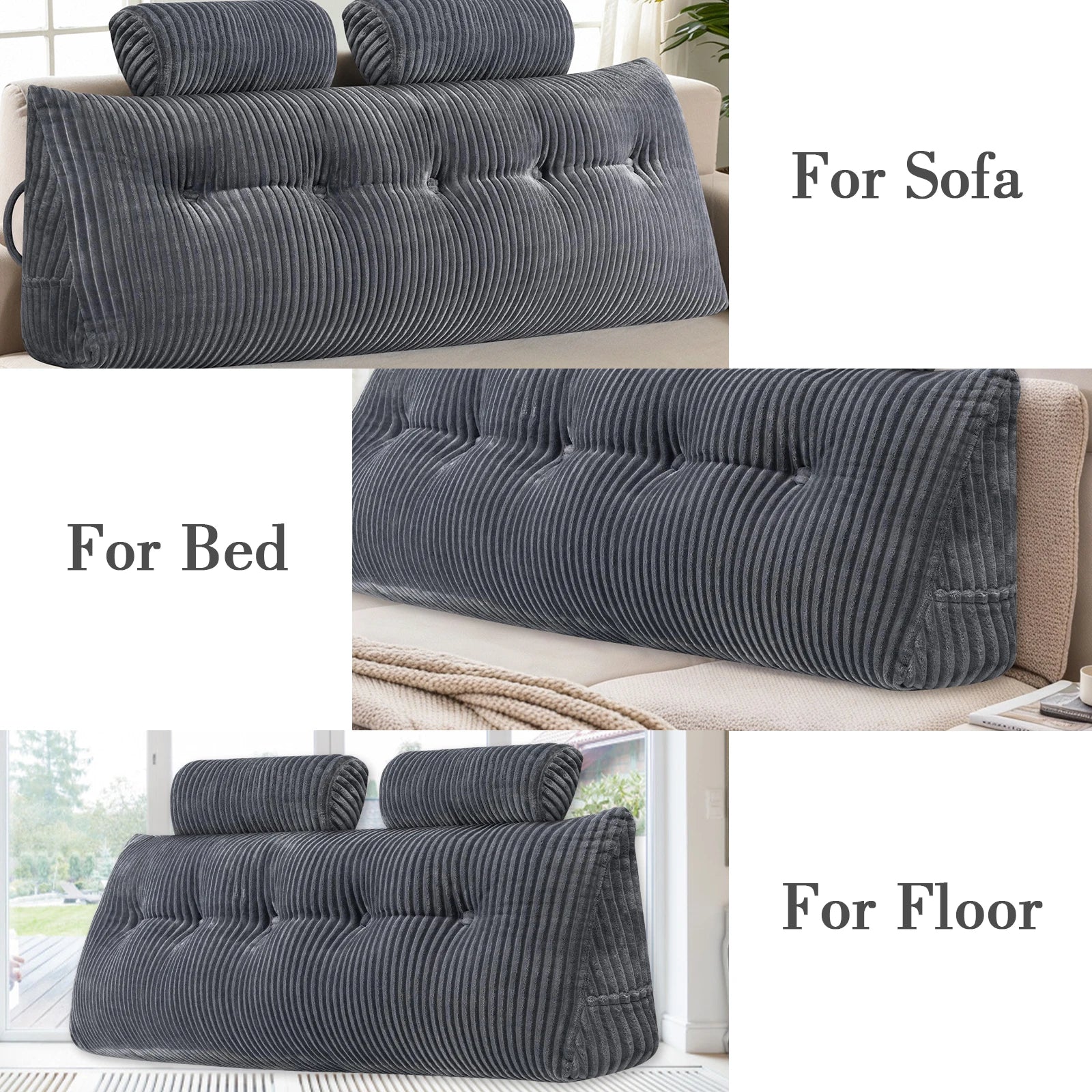 Neck Roll Cushion Set - handmade