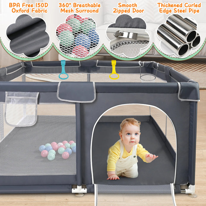 Safe Indoor & Outdoor Play Yard - handmade