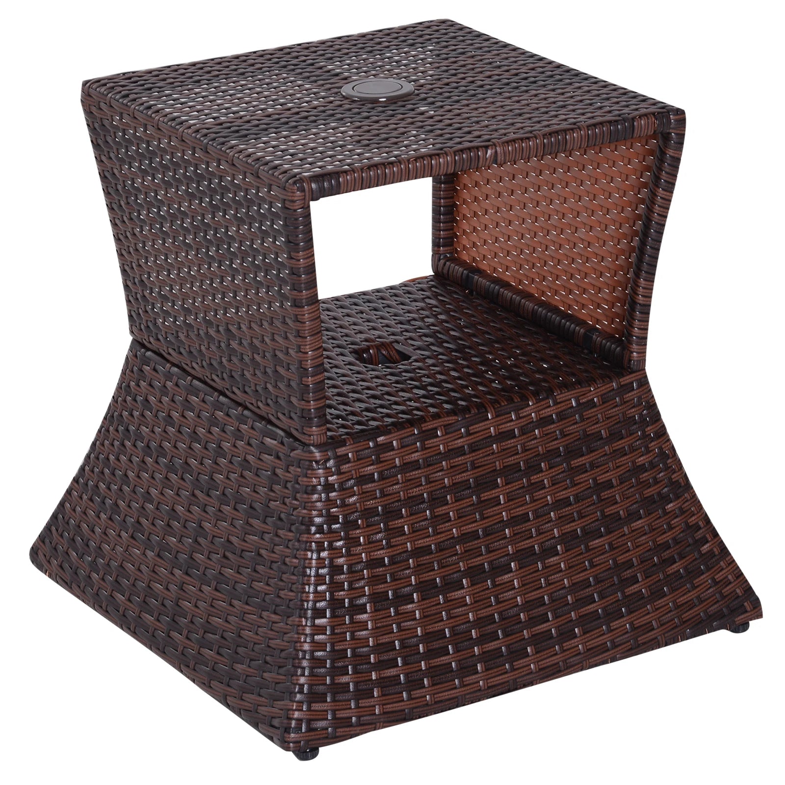 Rattan Wicker Coffee Table - handmade