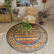Retro Boho Round Area Rug 2 - handmade
