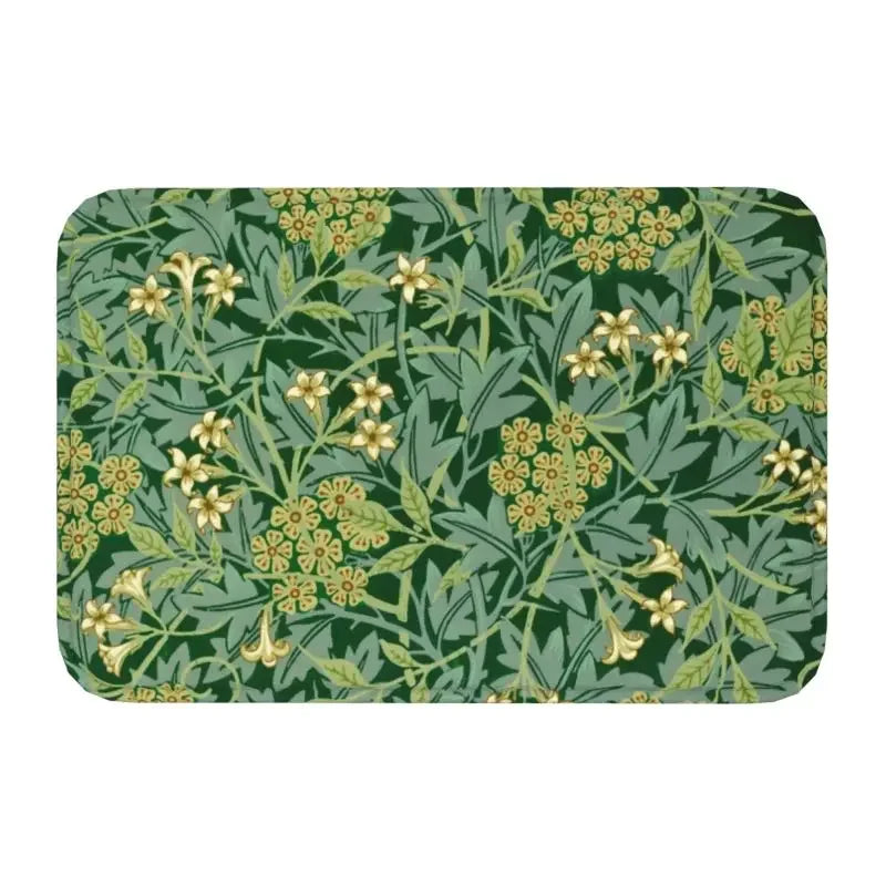 William Morris Floral Doormat - handmade