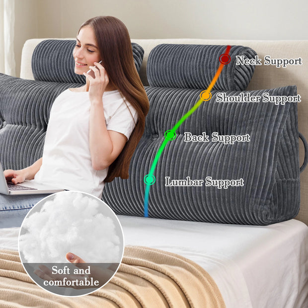 Neck Roll Cushion Set - handmade