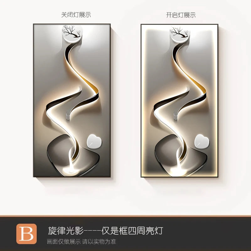 Crystal Painting LED Wall Lamp - handmade