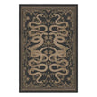 Retro French Snake Pattern Rug - handmade