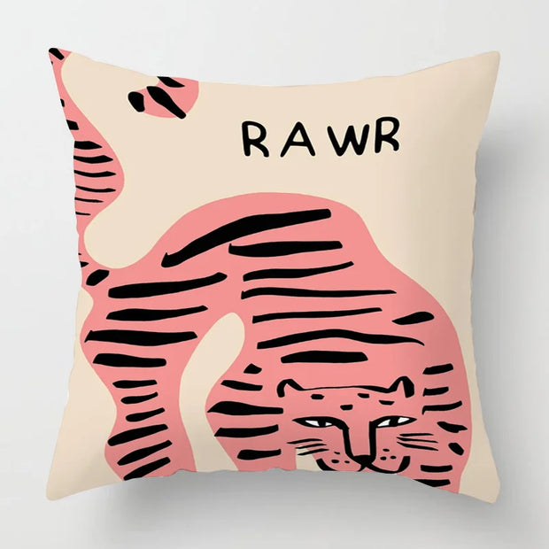 Animal Print Cushion Cover - handmade