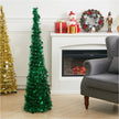 Collapsible 1.2M Pop Up Tinsel Christmas Tree - handmade