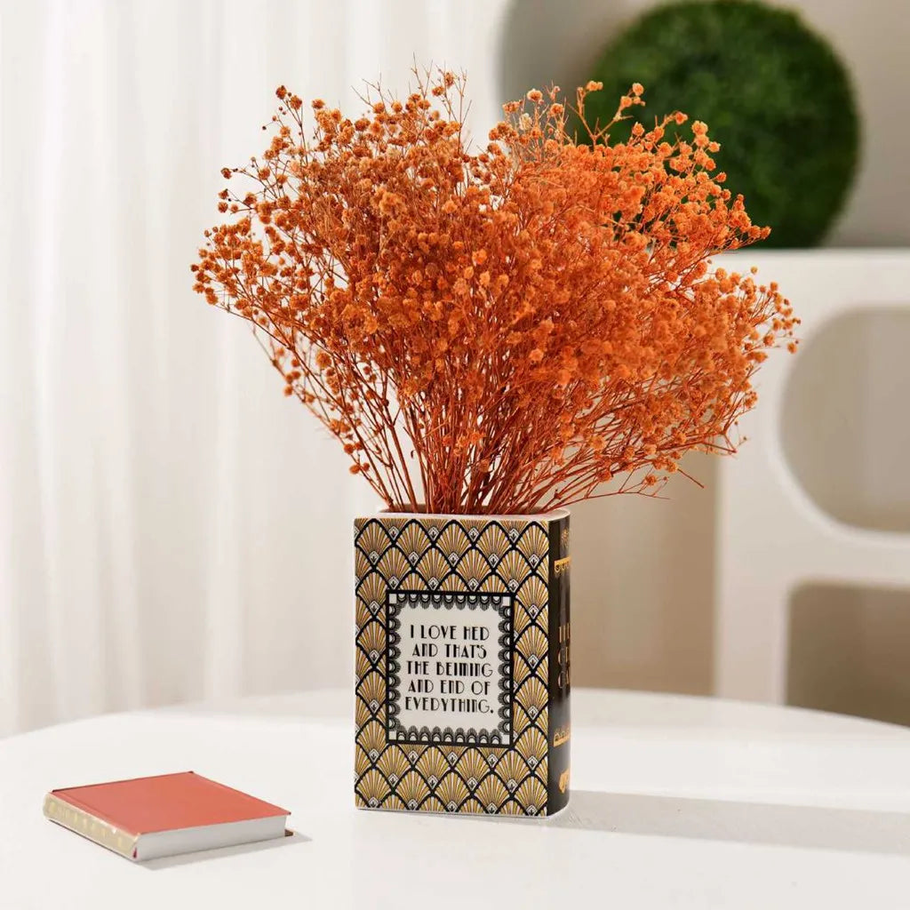 Ceramic Book Vase - handmade