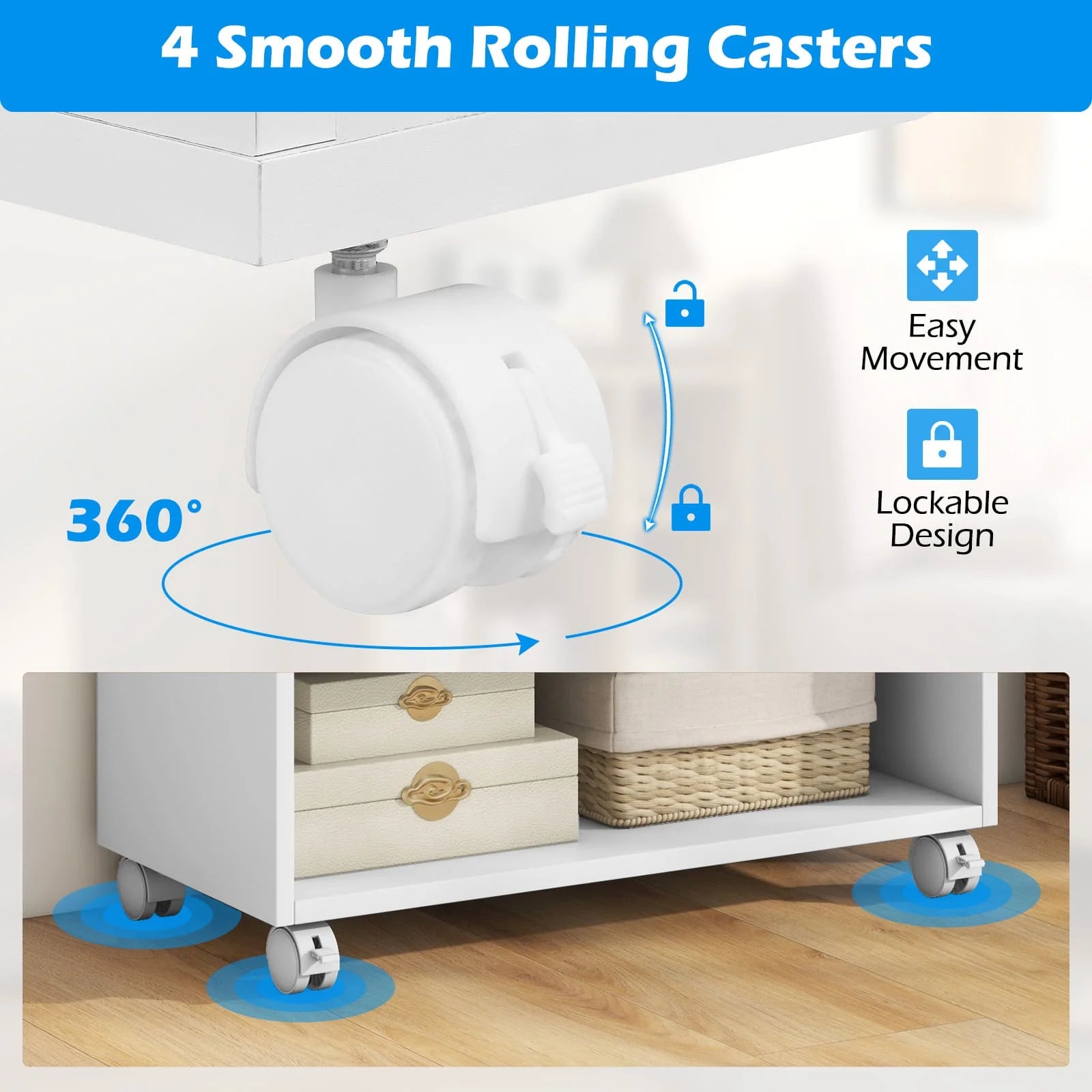 Rolling Storage Cabinet - handmade
