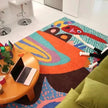 Creative Graffiti Large Area Rug - handmade
