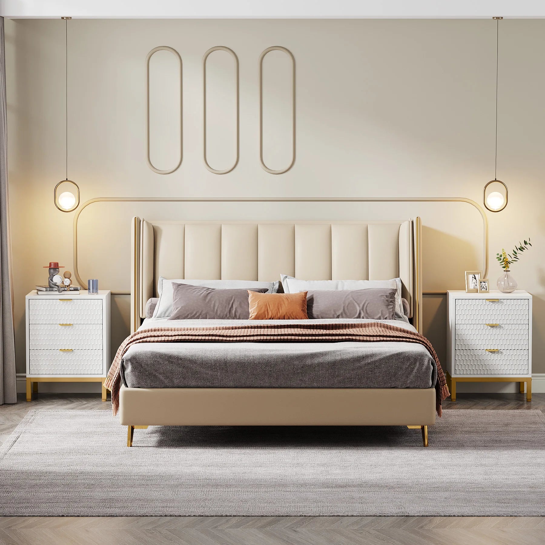 Modern 3-Drawer Nightstand - handmade