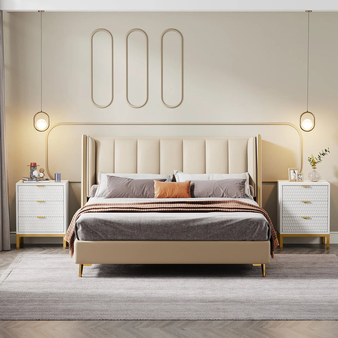 Modern 3-Drawer Nightstand - handmade