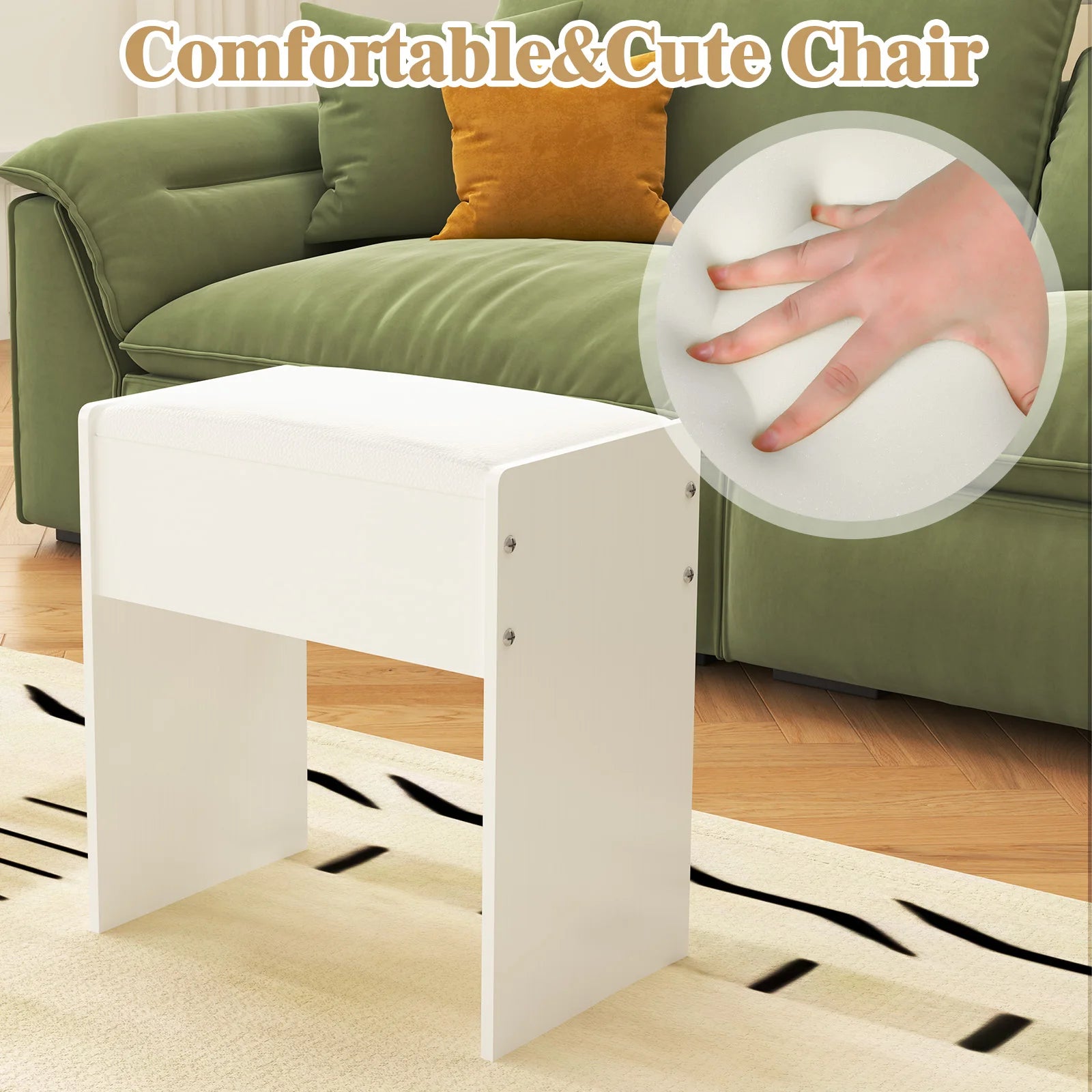 Small dressing chair - handmade