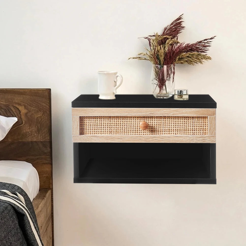 Floating Bedroom Nightstand - handmade