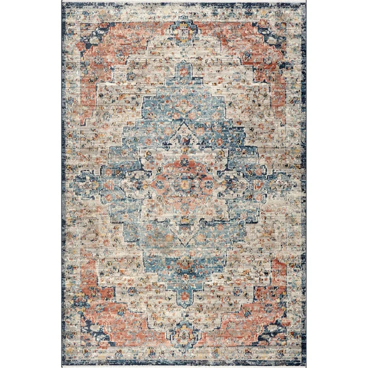 Retro Bohemian Living Rug - handmade