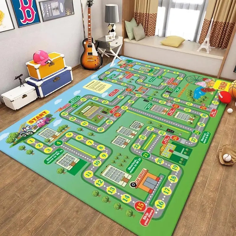 Children’s Cartoon Floor Mat - handmade