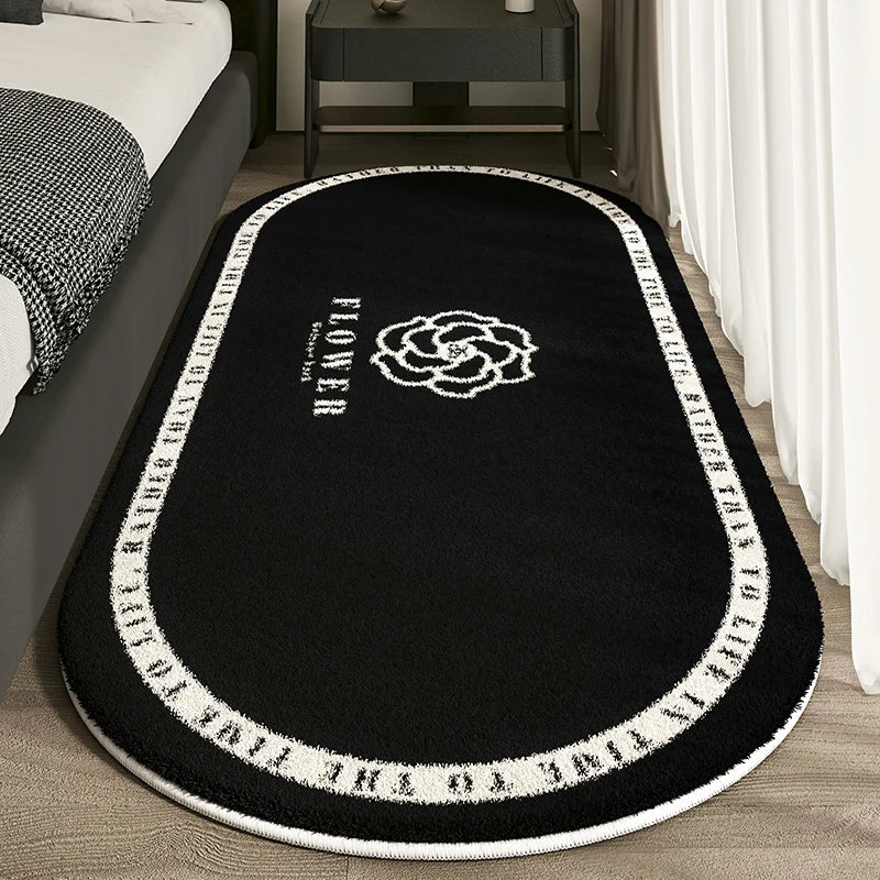 Cashmere Imitation Bed Rug - handmade