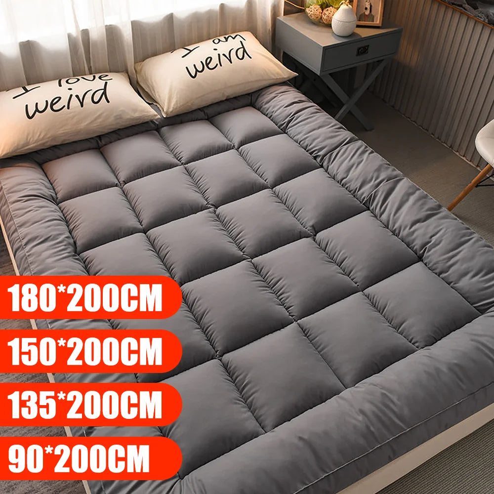 Bed Mattress Foldable Soft Student Dormitory Roll Up Floor Tatami Mat Extra Thick Bed Mattress 3D fiber Bed Topper Feather Down - handmade