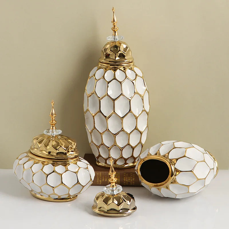 Porcelain Ginger Jar - handmade