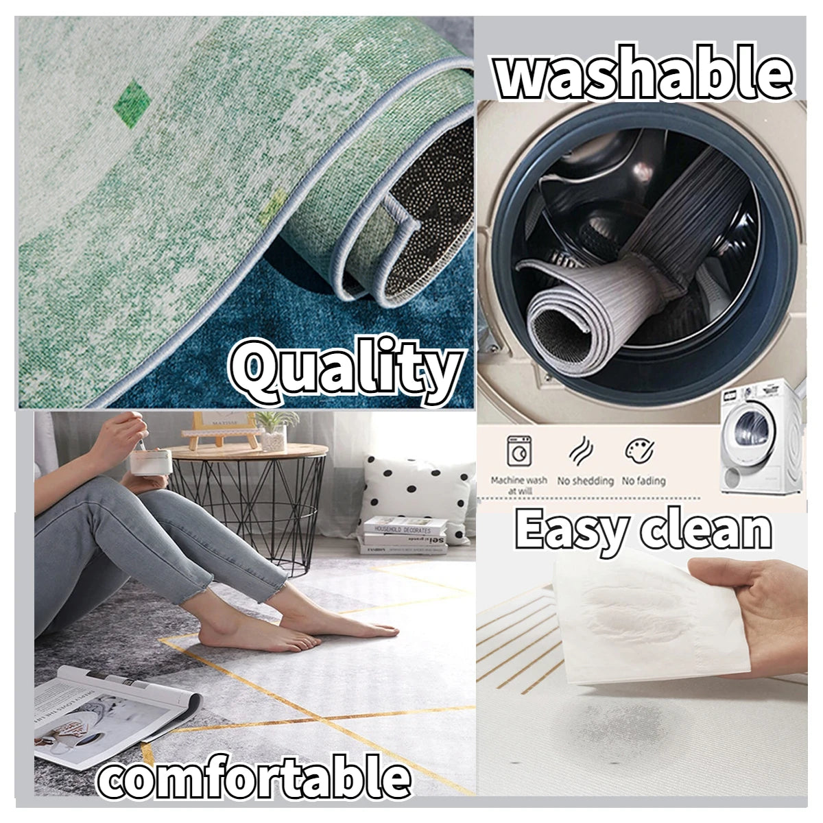 European Luxury Flower Rug - handmade