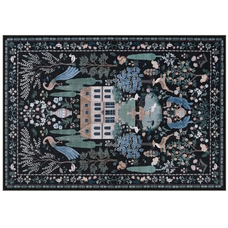 Modern Abstract Living Room Rug - handmade