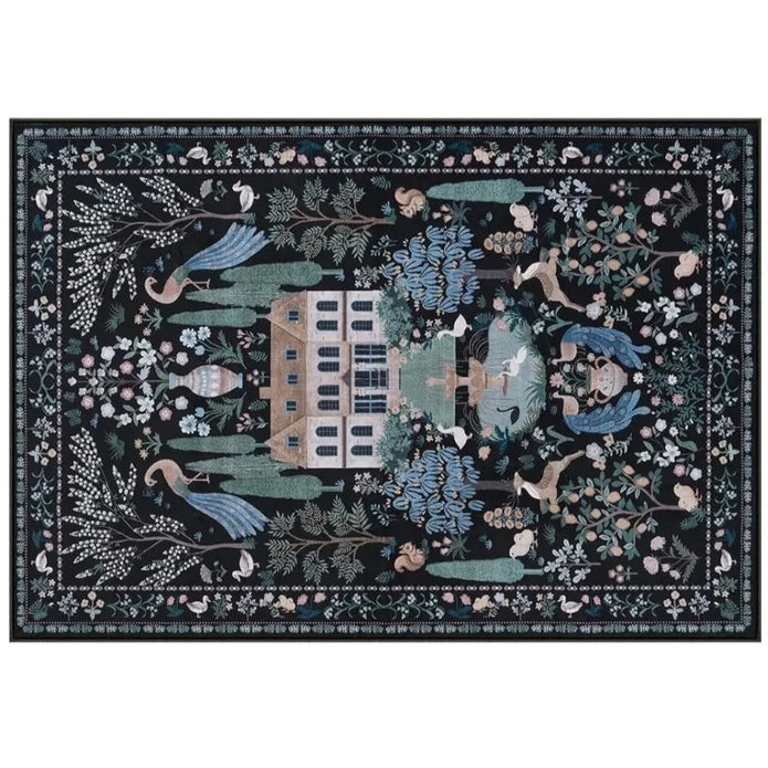 Modern Abstract Living Room Rug - handmade